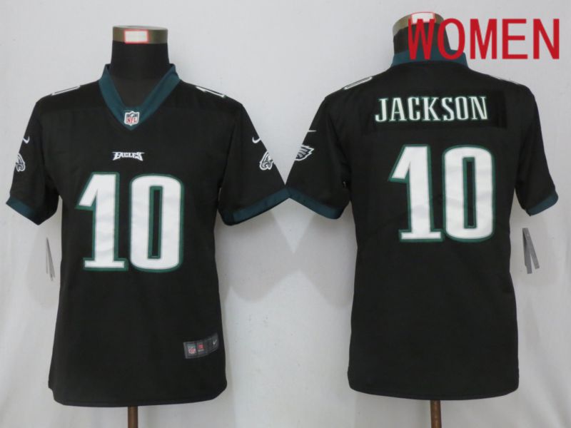 Women Philadelphia Eagles #10 Jackson Black 2019 Nike Vapor Untouchable Elite Playe NFL Jerseys->new york giants->NFL Jersey
